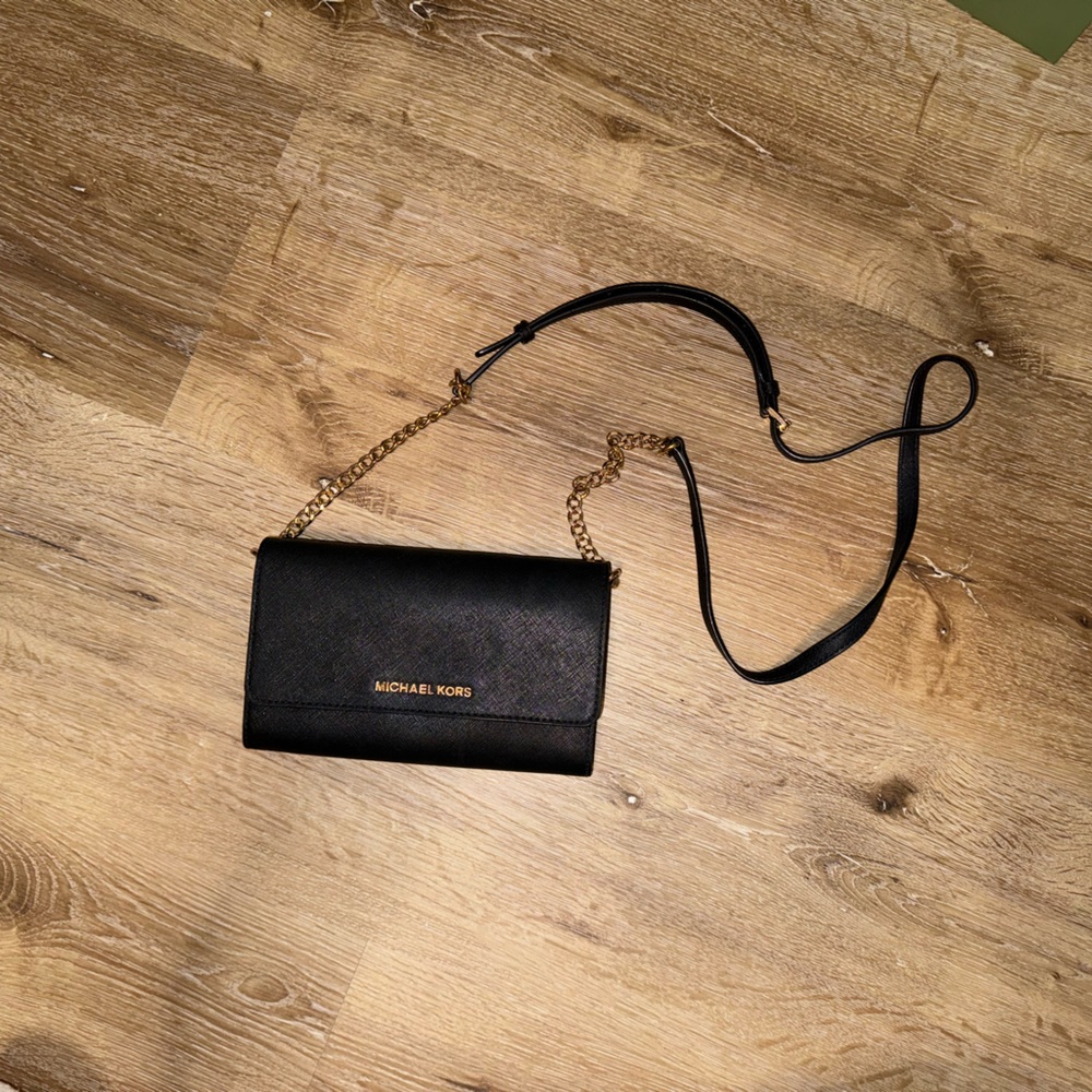 Michael Kors black crossbody bag